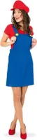 Latzrock Blau Kostüm Kleid Mario Fasching Karneval Party Cosplay Gr. M
