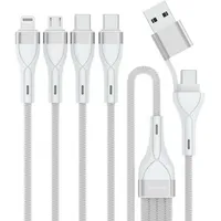 4smarts 541024 USB Kabel 1,2 m USB A/USB C USB C/Micro USB-A/Lightning Weiß (541024)