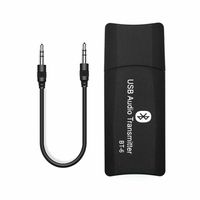 2in1 Bluetooth 5.0 USB Adapter Dongle Empfänger + 3.5mm AUX Kabel - Audio TV PC
