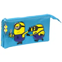 Trojitý viacúčelový kufrík Minions Minionstatic Blue (22 x 12 x 3 cm)