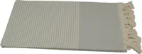 Hamamtuch grau beige 100x175 cm "Strandtuch"