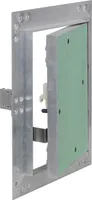 Wiltec Revisionsklappe 20 x 25 cm Revisionstür mit Aluminiumrahmen, Revisionsöffnung mit 12,5 mm Gipskartoneinlage, Revi Klappe für Trockenbau