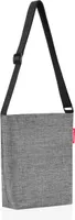 reisenthel shoulderbag S, Schultertasche, Tragetasche, Umhängetasche, Tasche, Polyestergewebe, Twist Silver, 4.7 L, HY7052