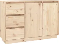 vidaXL Kredens 111x34x75 cm lite drewno sosnowe
