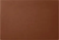 Schreibtischunterlage Leder Orange Braun cm 65x45 - Eckige Ecken - Handwerkliche Nähte - Hergestellt in Italien
