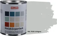 OELLERS Heizkörperlack DIY 1L RAL 7035 Lichtgrau Heizungsfarbe Heizungslack Heizkörperfarbe