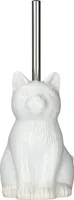 WENKO WC-Garnitur Cat weiß Stein