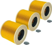 3x Set Patronenfilter Ersatz für Kärcher 6.414-552.0 kompatibel mit Kärcher Nasssauger-Trockensauger, Waschsauger, Mehrzwecksauger