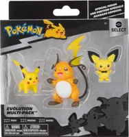 Spielfiguren-Set Multipack Evolution Pokemon Figures Select Pichu Pikachu Raichu