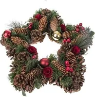 Stern mit Weihnachtsschmuck 40 cm