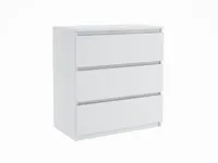 Kommode mit 3 Schubladen Sideboard weiß Anrichte holz Möbel Schubladenschrank