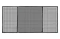 Schellenberg Insektenschutz-Schiebefenster, Fliegengitter aus Fiberglasgewebe, ohne bohren, 75 x 100-193 cm, anthrazit, 50813
