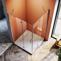 SUNXURY sprchový kout 80x80cm s nano povrchem ESG bezpečnostní sklo sprchový kout walk in sprchový kout