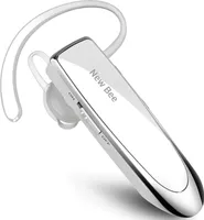 Sluchátka do uší NEW BEE, sluchátka do uší, sportovní sluchátka, bezdrátová sluchátka Bluetooth, Bluetooth 5.0, potlačení hluku CVC, stříbrná