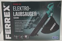 Ferrex Elektro Laubsauger 3300 W blasen saugen zerkleinern 40 L Fangsack