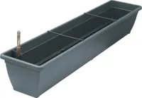 Geli Balkonkasten AQUA TOSCANA Anthrazit 100 cm mit Bewässerungssystem - Kunststoff