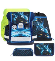 Classy Fastline Schulranzen Set 5 teilig mit extra Regenschutz