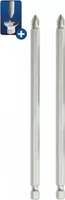 Schraubendreher-Bits PH2x155mm, 2St. Blister #DED7158