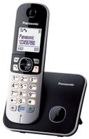 Panasonic KX-TG6811GB - telefón DECT - 120 záznamov - identifikácia volajúceho - čierny