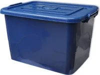 Spielzeugbox mit Deckel in blau - 95 Liter