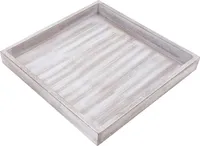 ToCi Dekotablett Holz Tablett 30 x 30 cm Deko Schale Dekoration Shabby Chic Vintage
