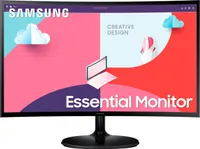 Monitor Essential S36C, Schwarz, 24 Zoll, Full-HD, Curved, VA, 75 Hz, 4 ms