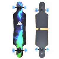 Apollo Mini Longboard, Midi Cruiser en planche complète, 70 cm (30 x 8), agile Kick