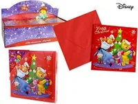 Winnie Pooh: 10er Set Karten Klappkarten Weihnachten mit Umschlag Winnie Puuh