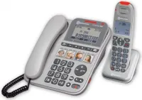 amplicomms PowerTel 2880 grau Schnurlos Schnurgebunden mit AB grau