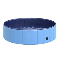 Blau Ø 120cm Swimmingpool x Hundepool H 30cm