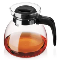Kaffeekanne Teekanne Glaskanne mit Deckel hitzebeständig Krug 2,3l