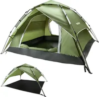Yorbay Campingzelt Pop Up Zelte 230*230*145CM für 4 Personen ,doppelwand wasserdicht UV-Schutz Kuppelzelte Wurfzelte für Familie, Trekking, Outdoor