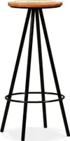 vidaXL Barhocker 2 Stk. Massives Altholz