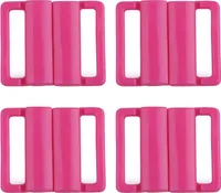 4 Modische Bikini-Verschlüsse 25mm Kunststoff Dessous Haken BH-Zubehör