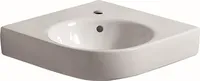 Geberit Eckwaschtisch RENOVA COMPACT Schenkellänge 500 mm, mit Hahnloch, mit Überlauf weiß