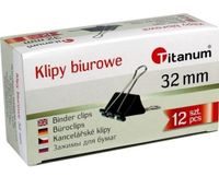 Klipy biurowe 32mm 12szt