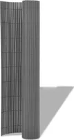 vidaXL Zahradní plot oboustranný PVC 90 x 300 cm šedý
