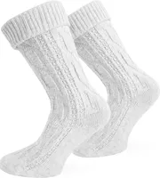 Trachten-Socken - Weiß - 43-46