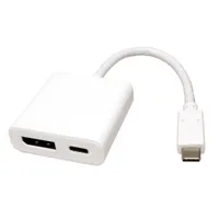 ROLINE Adaptér USB C(M) -> DP(F), USB C(F) PD (12.03.3221)