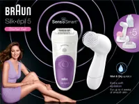 Braun Silk-épil 5 5-870 SensoSmart - Wet&Dry Epilierer mit 5 Extras