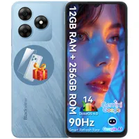 Blackview Wave 8 4G Android 14 smartfon bez umowy, 12GB+256GB (2TB zewnętrzna karta SD), 6.56'' HD, 13MP+8MP, Dual-SIM, 5000mAh, Google Gemini, AI