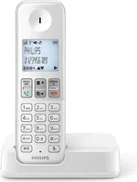 Kabelloses Telefon Philips D2501W/34 1,8" 500 mAh GAP Weiß