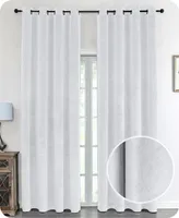 BEAUTEX Samt Vorhang, Ösen Verdunkelung Gardine, Velvet Blickdicht, 140x245 cm, Farbe wählbar (Weiß)
