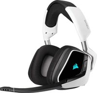 Corsair VOID RGB ELITE Wireless - Gaming - Dźwięk przestrzenny 7.1 - Słuchawki - Pałąk - Czarne - Białe - Obuuszne