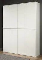 Garderobenschrank "Nevada" in weiß Schuhschrank 148x191 cm, variable Inneneinteilung