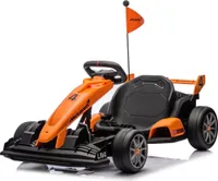 Kinder Elektro-GoKart McLaren - 24V Akku - 5 bis 12 Jahre - mit Driftfunktion - Orange