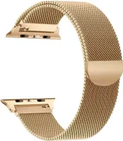 BStrap Milanese Armband für Apple Watch 42/44/45mm, Golden