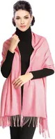 Pashmina Stola Damen Schultertuch Schal Hochzeit Abendkleid Dirndl festlich elegant Rosa