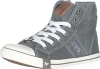 Mustang Damen Sneaker Booty High Top Schnürung Stiefelette 1099-506, Größe:39 EU, Farbe:Grau