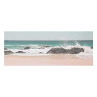 Glasbild - Sonniger Strand Mexico - Panorama, Größe HxB:50cm x 125cm